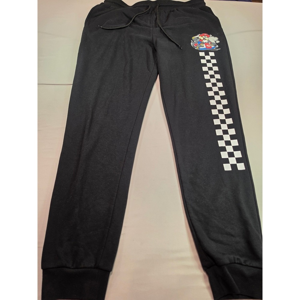 Nintendo Mario Kart Mens Black Joggers Graphic Sweatpants XL XKI029AMWE